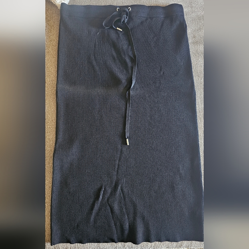 Michael Kors Black Ribbed Skirt